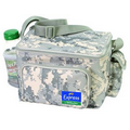Digital Camo 6 Pack Cooler w/ Bottle Holder & Cell Phone Pouch